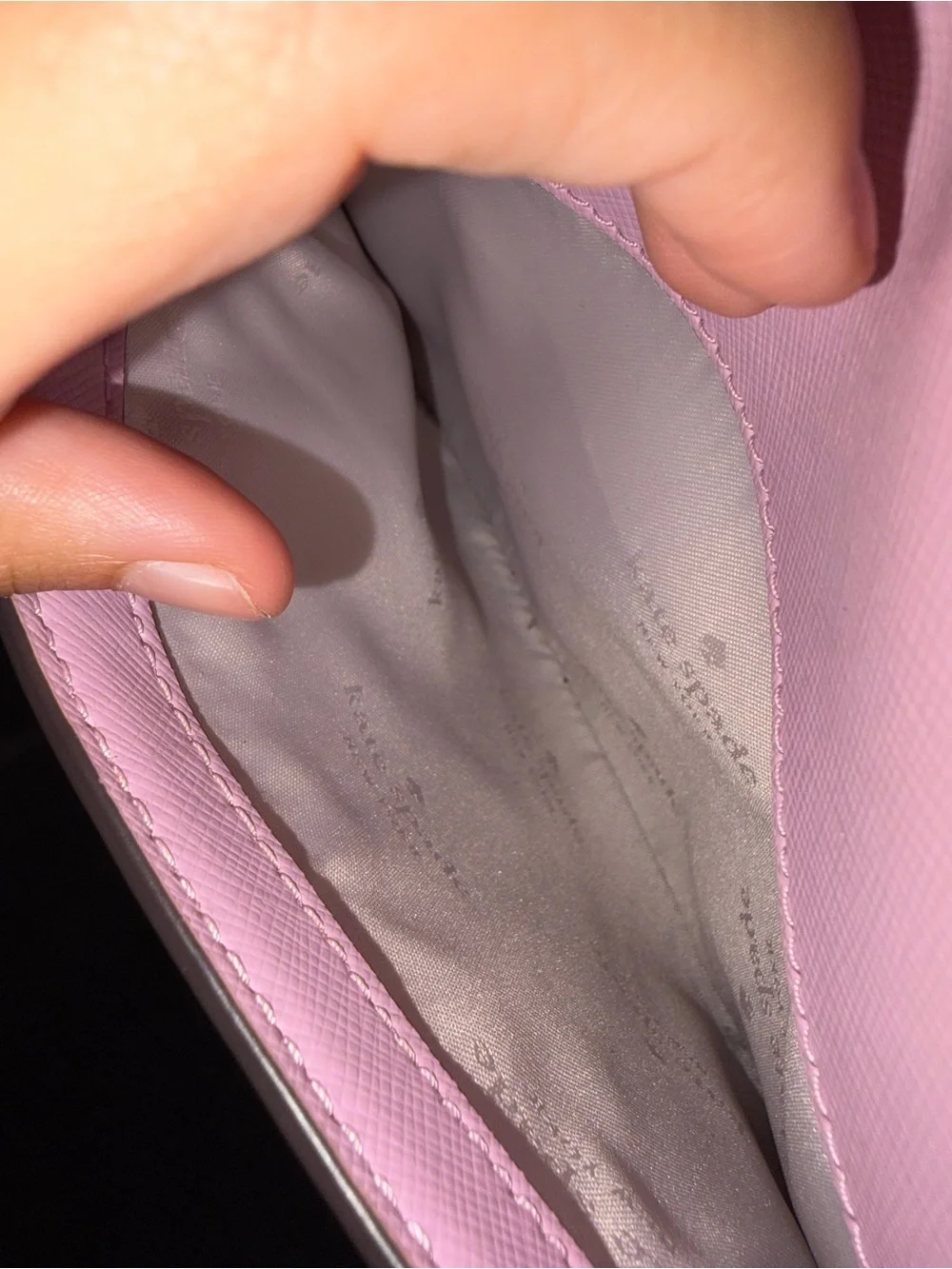 kate spade baby Pink Leather Crossbody Flap Bag